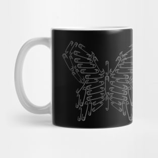 Safety Pin Butterfly Mug